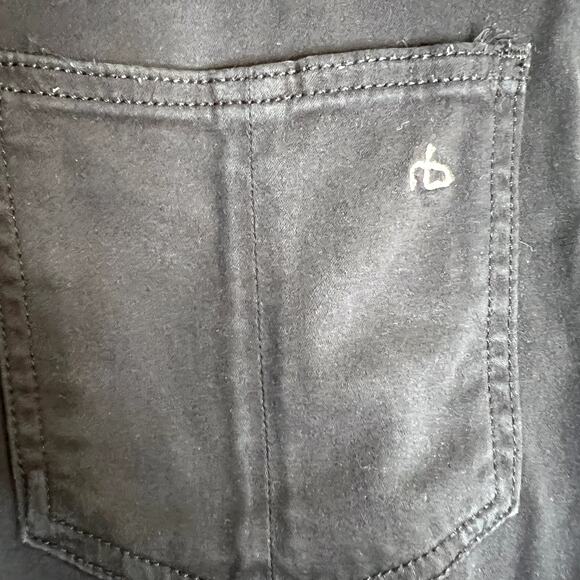 rag & bone Legging Jeans Women 30 Washed Black Stretch Modal Skinny Mid Rise - Picture 10 of 11
